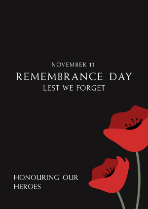 Remembrance Day Flyer Image Preview