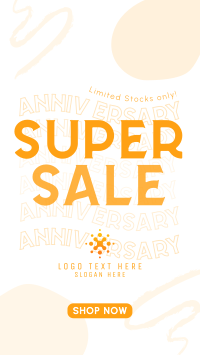 Cheerful Sale on Our Anniversary Facebook story Image Preview