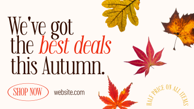 Autumn Leaves Facebook event cover Image Preview