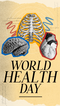 Vintage World Health Day YouTube short Image Preview