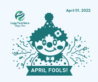April Fools Clown Banner Facebook post Image Preview