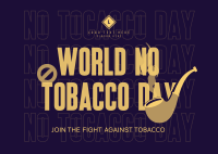 Fight Against Tobacco Postcard Image Preview