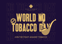 Fight Against Tobacco Postcard Design