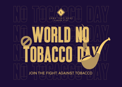 Fight Against Tobacco Postcard Image Preview