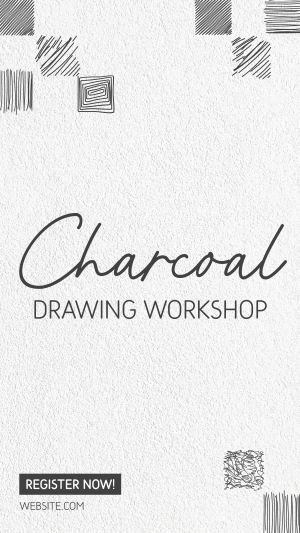 Charcoal Drawing Class Instagram story Image Preview