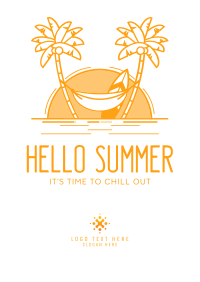 Hot Summer Greeting Flyer Design