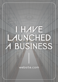 Minimalist Business Launch Poster Image Preview