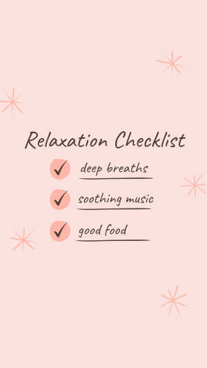 Relaxation Checklist Instagram story Image Preview