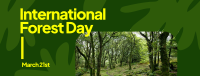 Forest Day Greeting Facebook Cover Design