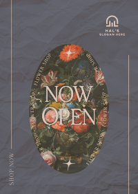 Flower Shop Open Now Poster Image Preview