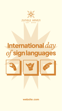 International Day of Sign Languages TikTok video Image Preview