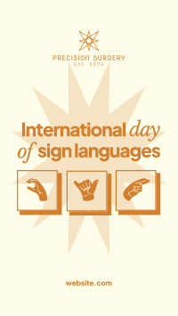 International Day of Sign Languages TikTok Video Image Preview