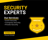 Security At Your Service Facebook Post Design