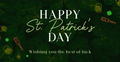 Shamrock Saint Patrick Facebook ad Image Preview