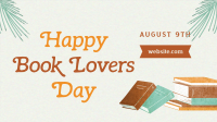 Happy Book Lovers Day Facebook Event Cover Design