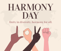 LOVE Sign Harmony Day Facebook post Image Preview