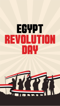 Celebrate Egypt Revolution Day Instagram Story Design