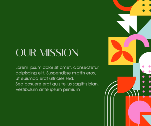 Our Mission Abstract Shapes Facebook post Image Preview
