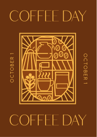 Please Give Me Coffee Flyer Design