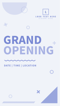 Geometric Shapes Grand Opening Instagram story Image Preview