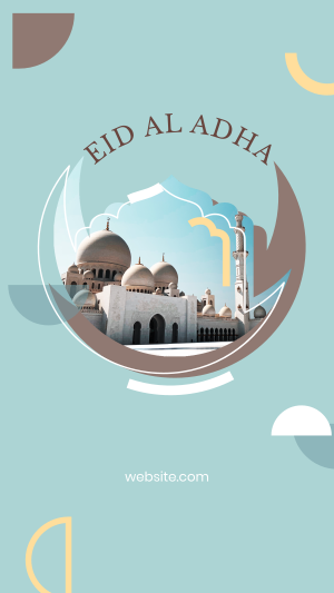 Eid Al Adha Shapes Facebook story Image Preview