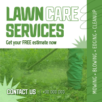 Professional Lawn Services Linkedin Post Design