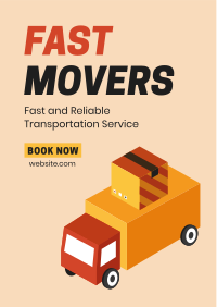 Fast Movers Service Flyer Design