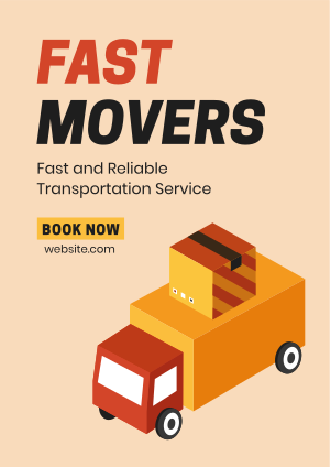 Fast Movers Service Flyer Image Preview