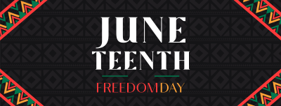 Juneteenth Freedom Revolution Facebook cover Image Preview