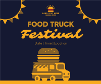 Festive Food Truck Facebook Post Design