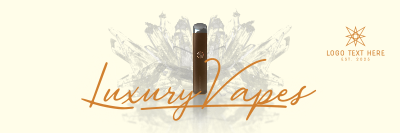 Luxury Vapes Twitter header (cover) Image Preview