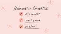 Relaxation Checklist Facebook event cover Image Preview