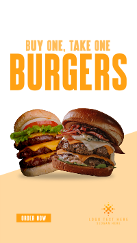 Double Burgers Promo YouTube Short Design
