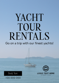 Relaxing Yacht Rentals Poster Design