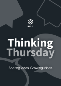 Minimalist Thinking Thursday Poster Image Preview