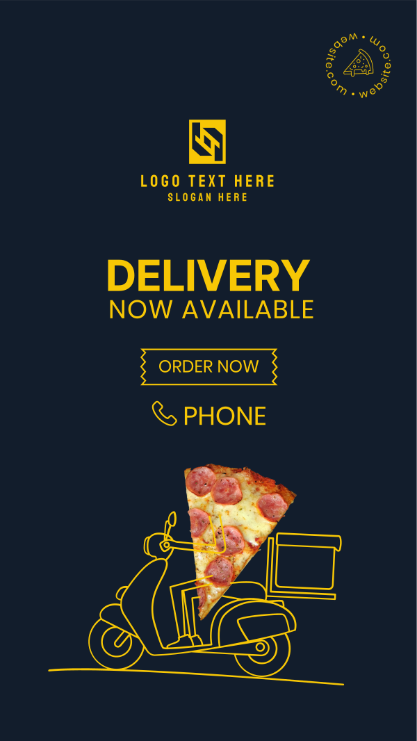 Pizza Guy Instagram Story Design Image Preview