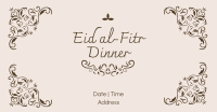 Fancy Eid Dinner  Facebook Ad Design