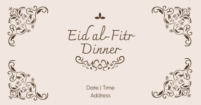 Fancy Eid Dinner  Facebook ad Image Preview