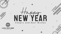 New Year Blob Greeting Facebook event cover Image Preview