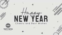 New Year Blob Greeting Facebook Event Cover Image Preview