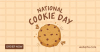 Cute Cookie Day Facebook Ad Design