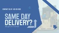 Reliable Delivery Courier Animation Design