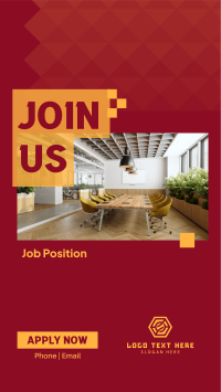 Office Job Hiring Instagram story Image Preview