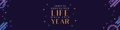 Appreciation New Year LinkedIn banner Image Preview