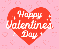 Sweet Valentines Greeting Facebook Post Design