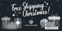 Modern Christmas Free Shipping Twitter post Image Preview