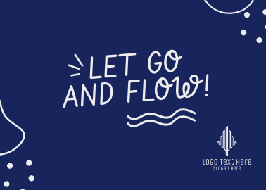 Go and Flow Postcard