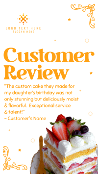 Birthday Cake Review Instagram Reel Design