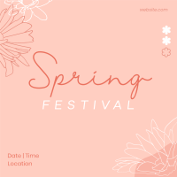 Spring Festival Instagram Post Design