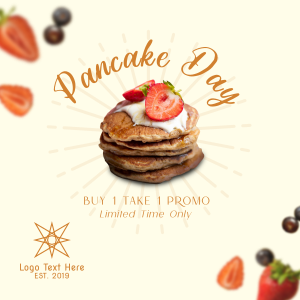 Pancakes & Berries Instagram post Image Preview